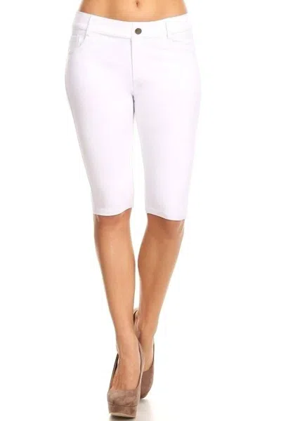 Artemis Vintage Women's Capri Shorts In White
