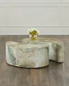 ARTERIORS ADELINE FAUX MARBLE COFFEE TABLES, SET OF 2