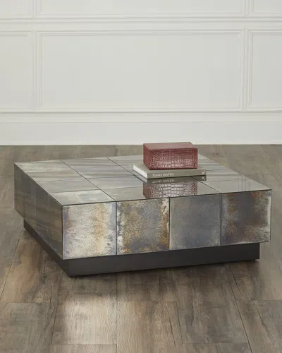 Arteriors Antonia Antiqued Mirror Cocktail Table In Multi