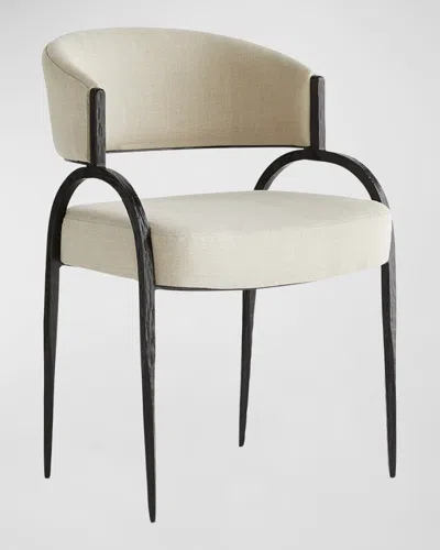 Arteriors Bahati Chair In Natural Linen