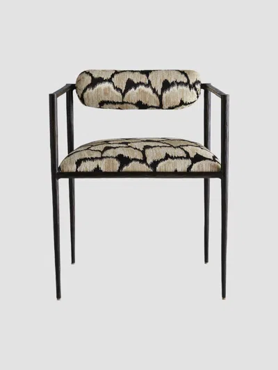 Arteriors Barbana Printed Chair In Black