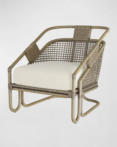 Arteriors Begala Rattan Lounge Chair In Brown