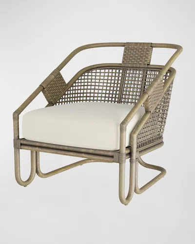 Arteriors Begala Rattan Lounge Chair In Neutral
