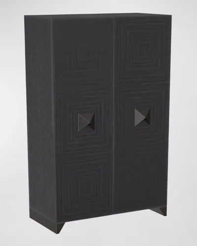 Arteriors Bella Tall Cabinet In Black