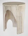 Arteriors Berlof End Table In Whitewash