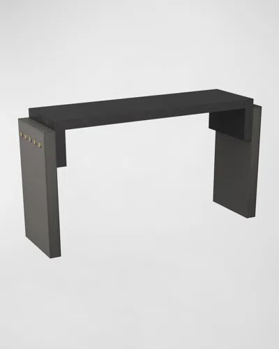 Arteriors Bernardo Console Table In Black