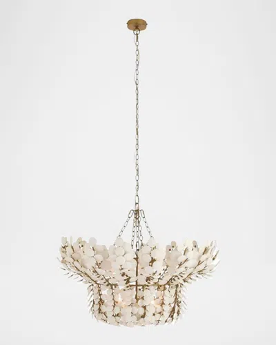 Arteriors Bilal 40" 8-light Coconut Shell Chandelier In Gold