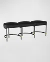 ARTERIORS BLAIRE 3-SEAT HAIR ON HIDE BENCH - 55"