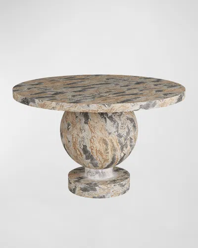 Arteriors Brenna Round Entry Table In Brown