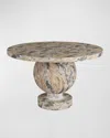 Arteriors Brenna Round Entry Table In Sahara