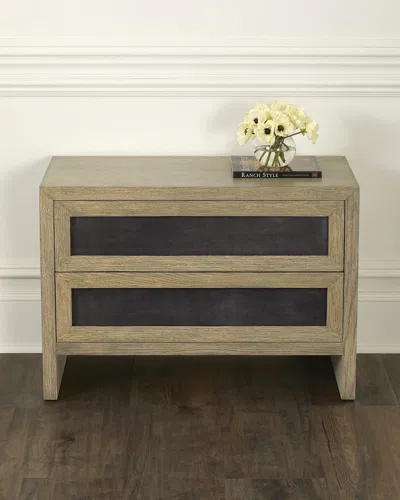 Arteriors Burnett 2-drawer Side Table In Brown