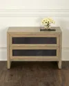 Arteriors Burnett 2-drawer Side Table In Gray