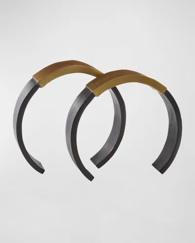 Arteriors Calum Sculptures, Set Of 2 In Brown