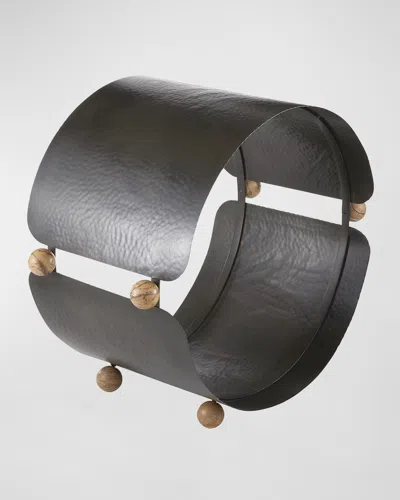 Arteriors Cannon Log Holder In Black