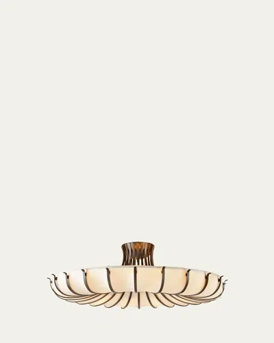 Arteriors Chambers 52" 10-light Flush Mount In White
