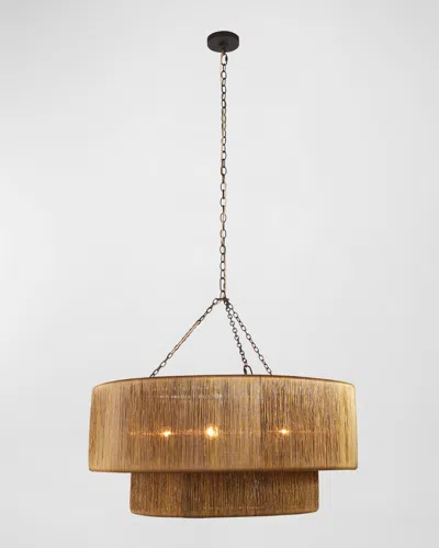 Arteriors Creighton 35" 3-light Chandelier In Brown