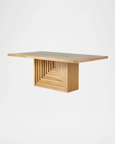 Arteriors Crockett Dining Table, 80" In Brown