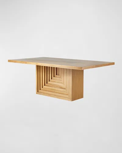 Arteriors Crockett Dining Table, 80" In Brown