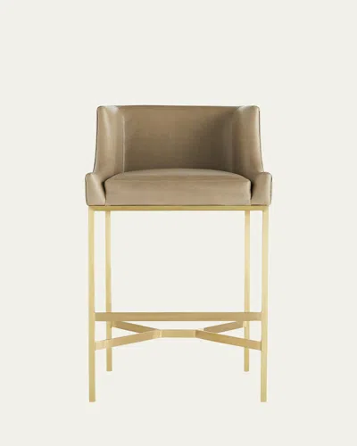 Arteriors Dalia Bar Stool In Brown