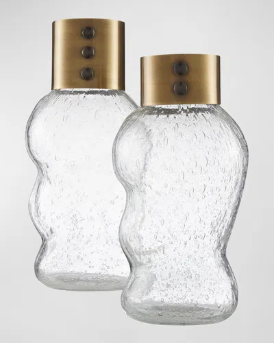 Arteriors Decker Glass Vases, Set Of 2 In Transparent