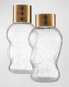 ARTERIORS DECKER GLASS VASES, SET OF 2