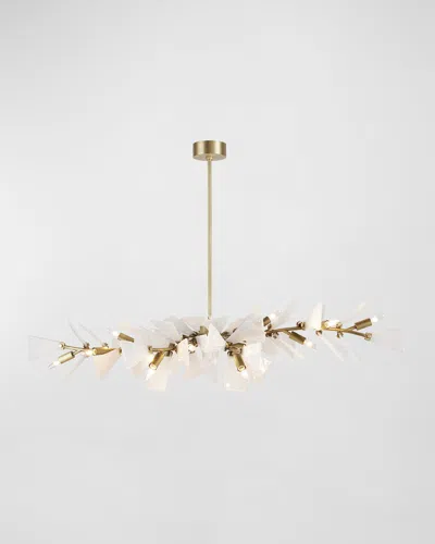 Arteriors Delmar 58" 12-light Chandelier In Gold