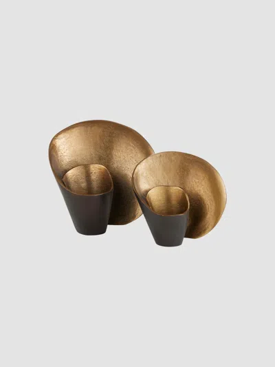 Arteriors Demarco 2-piece Brass Figurine Set In Gold