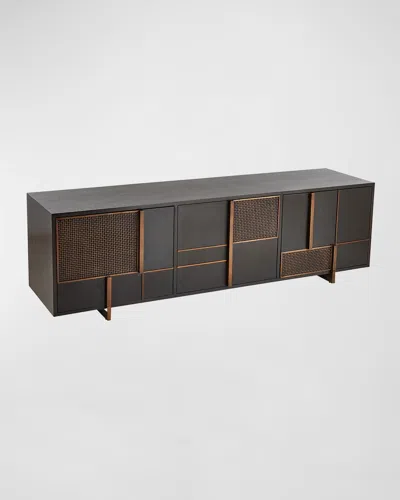 Arteriors Demi 3-door Credenza In Blue