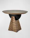 Arteriors Dorette Oval Entry Table, 42" In Chateau Gray