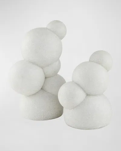 Arteriors Eastlake Sculptures, Set Of 2 In White