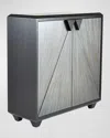 Arteriors Ellington 2-door Cabinet In Ebony, Silver