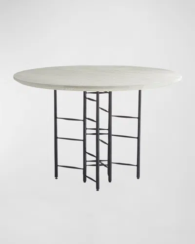 Arteriors Enito 48" Round Entry Table In Gray