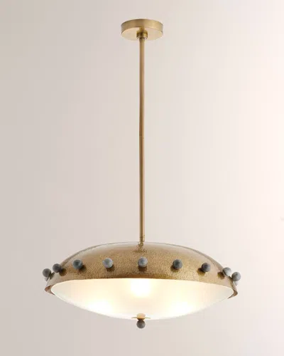 Arteriors Fenton 23.5" 3-light Pendant Chandelier In Gold
