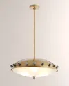 Arteriors Fenton 23.5" 3-light Pendant Chandelier In Gold