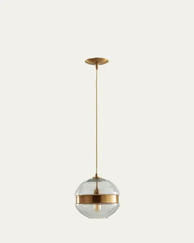 Arteriors Garrison Round Pendant In Blue