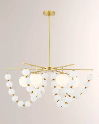 Arteriors Genesis 42" 5-light Chandelier In White