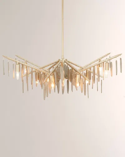 Arteriors Gia 32" 12-light Chandelier In Gold