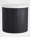 Arteriors Gregor End Table In Black, White