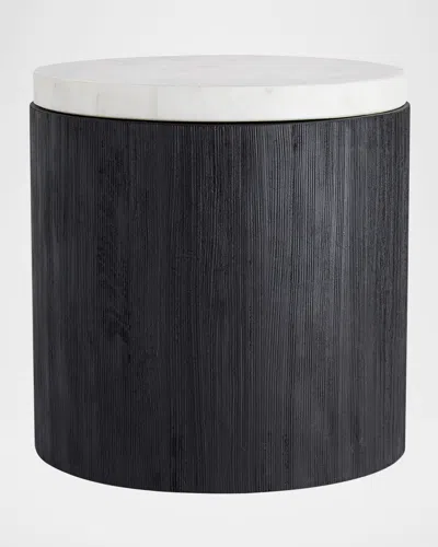 Arteriors Gregor End Table In Black, White