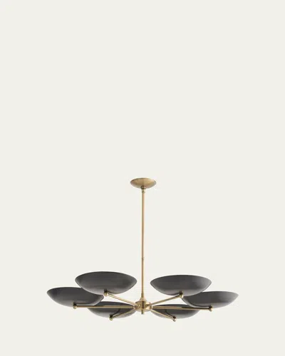 Arteriors Griffith 40" 6-light Chandelier In Antique Br