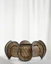 Arteriors Grisha Sculpted Rattan Centerpiece Bowl In Multi