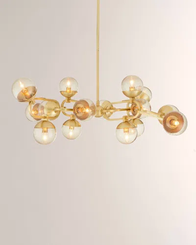Arteriors Hadly 52" 16-light Chandelier In Gray