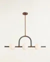 Arteriors Harrison Linear Chandelier In Brown