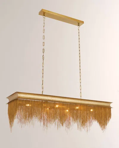 Arteriors Heiress 48" 6-light Linear Chandelier In Gold