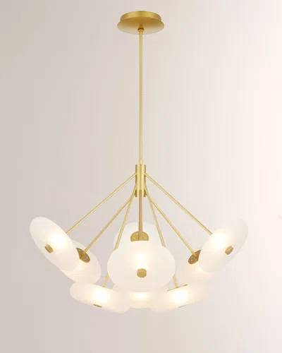 Arteriors Helios 41" 9-light Chandelier In Gold