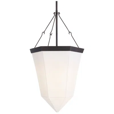 Arteriors Home Arteriors Lillian Faux Vellum Pendant 19" Ivory