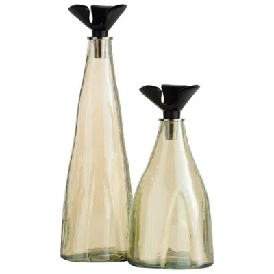Arteriors Home Arteriors Lydia Aluminum Decanters Set Of 2 Bronze