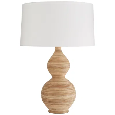 Arteriors Home Donna 28 1/2" Natural Rattan Double Gourd Table Lamp