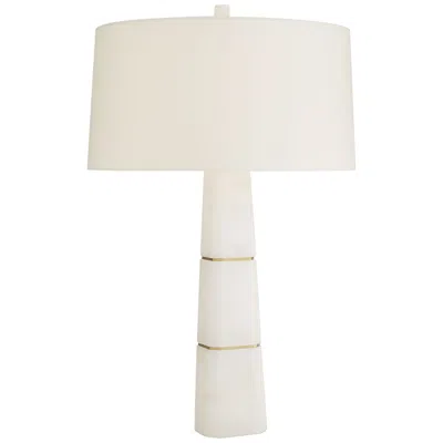 Arteriors Home Dosman 31" Snow Marble Obelisk Table Lamp