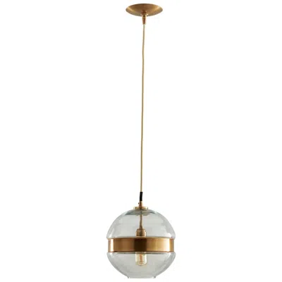 Arteriors Home Garrison 9 1/2"w Brass And Glass Mini Pendant